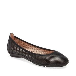 Hispanitas Cheryl Perforated Leather Mesh Ballet Flats